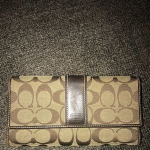Coach folding wallet